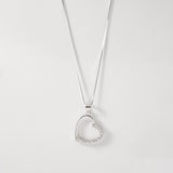 Cadena Glam Heart en Plata 925 Para Dama