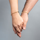 Pulseras M60 de hilo en Oro laminado 18k Para Pareja