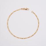 Pulsera Figaro en Oro laminado 18k